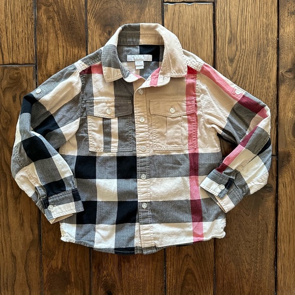 Burberry boys nova check button up shirt size 5y - Picture 3 of 7